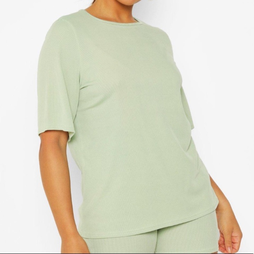 Oversized t shirt sage